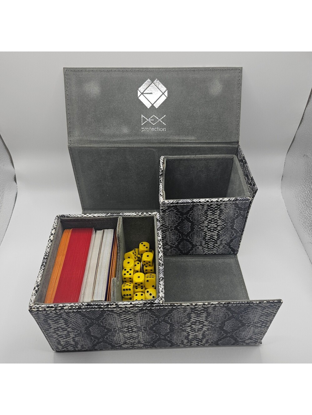 Dex Protection Trading Card box/holder - Snake Skin Style